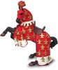 Papo 39257 Mittelalter-Fantasy, Prinz Philips Pferd, rot Figur, Mehrfarben