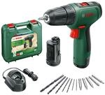 Bosch Akku Bohrschrauber EasyDrill 1200 (2 Akku, 12tlg. Zubeh&ouml;r-Set, 12 Volt System,