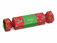 Happy Socks Damen 2-pack Christmas Cracker Holly Gift Box Socken, Mehrfarbig,...