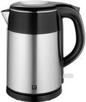 ZWILLING Wasserkocher, 1,2 Liter, 1.550-1.850 Watt, Edelstahl/Kunststoff,