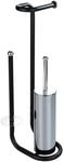 WENKO Stand WC-Garnitur Universalo Schwarz, mit integriertem Toilettenpapierhalter