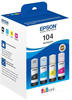 Epson C13T00P640 Tinte (4) Cyan, Magenta, Gelb, Schwarz 65 ml Flasche, EcoTank...