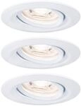 Paulmann 94293 Nova Mini LED Einbauleuchte Coin, Rund Schwenkbar - 3 x 4 W -