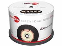 Primeon CD-R 80Min/700MB/52x Cakebox (50 Disc), black-vinyl-disc Surface,...