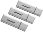 Intenso Alu Line 3x 16GB USB-Stick USB 2.0 silber (Dreierpackung) | Hochwertiges