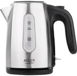 Adler Europe AD 1273 Wasserkocher 1L &ndash; Edelstahlgeh&auml;use, 1200W, Kalkfilter,