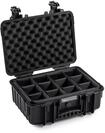 B&W Transportkoffer Outdoor - Typ 4000 Schwarz - mit variabler Facheinteilung -