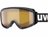 uvex Unisex – Erwachsene, g.gl 3000 LGL Skibrille, black/lasergold lite-blue,...