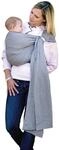 AMAZONAS Babytragetuch ohne Knoten Ring Sling Grey 180 cm 0-3 Jahre bis 15 kg