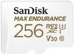 SANDISK MAX ENDURANCE microSDXC Speicherkarte mit Adapter 256 GB (F&uuml;r Dashcams und