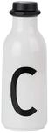 Design Letters Pers&ouml;nliche Trinkflasche Wei&szlig; (C) | BPA-Frei | 500 ml | Tritan