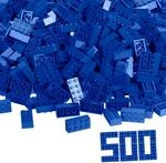 Simba 104118925 - Blox, 500 Blaue Bausteine f&uuml;r Kinder ab 3 Jahren, 8er...