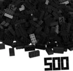 Simba 104118935 - Blox, 500 Schwarze Bausteine f&uuml;r Kinder ab 3 Jahren, 8er...