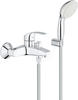 GROHE Eurosmart - Einhand- Wannenarmatur (mit Brausegarnitur, automatische...