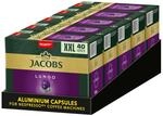 Jacobs Kaffeekapseln Lungo Intenso, Megapack XXL, Intensit&auml;t 8/12, 5 x 40 Getr&auml;nke,