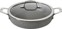 BALLARINI Salina Servierpfanne aus Aluminium mit 2 Griffen + Glasdeckel, 28 cm,