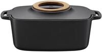 Fiskars Norden Topf, 5 l, Oval, Gusseiserner Schmortopf mit THERMIUM
