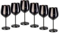 ECHTWERK bruchsichere Weinkelche aus Edelstahl, Weinglas-Set, Rotweinglas,
