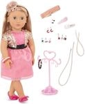 Our Generation &ndash; Audra &ndash; 46 cm-Puppe mit Ohrringen &ndash; Braunes Haar & Blaue Augen