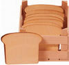 Erzi 13010 Toastbrotscheibe aus Holz, Kaufladenartikel für Kinder, Rollenspiele
