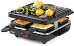 DOMO Raclette Grill &ndash; 4 Personen, 600 W, Grillplatte