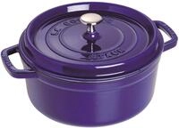STAUB Cocotte, Gusseisen Br&auml;ter, Alle Herdarten inkl Induktion, Rund, 24 cm, 3,8 L,