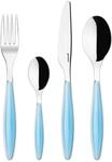Guzzini - Feeling, 24-Teiliges Besteckset - Meeresblau, 15,8 x 7,5 x h25,5 cm -