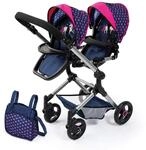 Bayer Design 26254AA Zwillingspuppenwagen, Puppenwagen, h&ouml;henverstellbar,