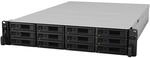 Synology RS3621XS+ 2U 12BAY 2.1GHz 8C 8GB DDR4 4X 1GBE 2X 10GBE RPS, schwarz