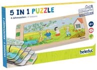 beleduc - Lagenpuzzle 4 Jahreszeiten - Puzzle Legespiel Kinderspiel Bodenpuzzle