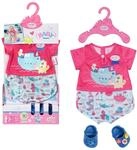 BABY born Bath Set aus Pyjama und Clogs mit maritimen Motiven, f&uuml;r 43 cm...