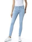 Replay Damen Jeans New Luz Skinny-Fit mit Power Stretch