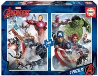Educa - Marvel Avengers | Puzzle 2 &times; 500 Teile f&uuml;r Erwachsene und Kinder ab 11