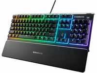 SteelSeries Apex 3 RGB Gaming Tastatur 10-Zonen RGB Beleuchtung IP32...