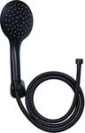 Cornat Brause-Set "Noir" - Black Edition - Handbrause 125 mm - 3 Strahlarten: Normal-