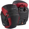 VAUDE 2 Hinterrad Fahrradtaschen OnTour Back, gesamt 46 Liter, Black/Carmine,