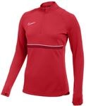 Nike Damen Women's Academy 21 Drill Top, University RED/White/Gym RED/White,