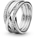 PANDORA Sparkling & Polished Lines Ring in Sterling Silber mit Cubic Zirkonia