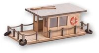 NOCH Hausboot, Laser-Cut Geb&auml;ude f&uuml;r realistische Modelllandschaften,...