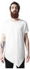 Urban Classics Herren Asymetric Long Tee T-Shirt, Weiß (white 220), XXL