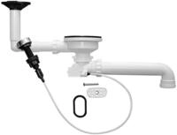 Blanco Ablaufgarnitur 3,5" mit Exzenterbedienung und &Uuml;berlauf oval kpl.