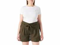 ONLY Damen Onlviva Life Hw Belt Shorts Pnt Noos, Forest Night, 32