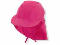 Sterntaler Mädchen Schirmmütze mit Nackenschutz, UV-Schutz 50+, Alter: 6 - 9