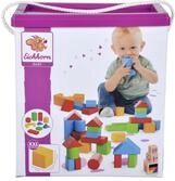 Eichhorn 50 extra gro&szlig;e Baby Holzbausteine in der Aufbewahrungsbox mit Kordel,...