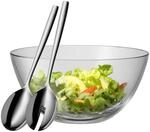 WMF Taverno Salatsch&uuml;ssel Set 3-teilig, Salatbesteck Edelstahl 25 cm mit