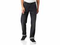 Urban Classics Herren Loose Fit Jeans Hose, real Black Washed, 32/32