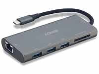 LINDY I/O Docking Station USB3.2/HDMI//RJ45/VGA 43278