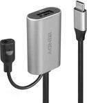 LINDY 43270 5m USB 3.1 C/A Aktivverl&auml;ngerung schwarz/silber