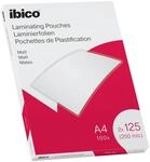 Ibico Laminierfolien A4 Matt 250 Mikron (2 x 125 mic), 100 St&uuml;ck, Beschriftbare