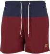 Urban Classics Herren Block Swim Shorts &ndash; Badeshorts mit Kordelzug & Taschen,